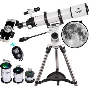 Telescope 600X90Mm AZ Astronomical Refractor Telescope for Adults Astronomy